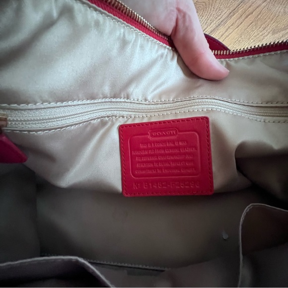Coach Red Handbag - Picture 5 of 7